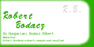 robert bodacz business card